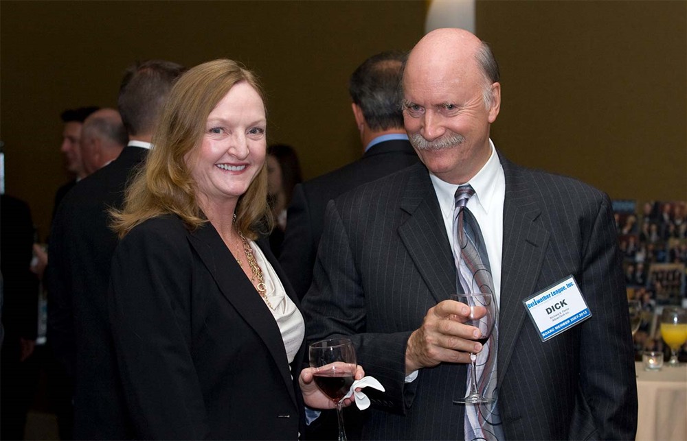 Kristine Russell (left) and Dick Perrin (right).