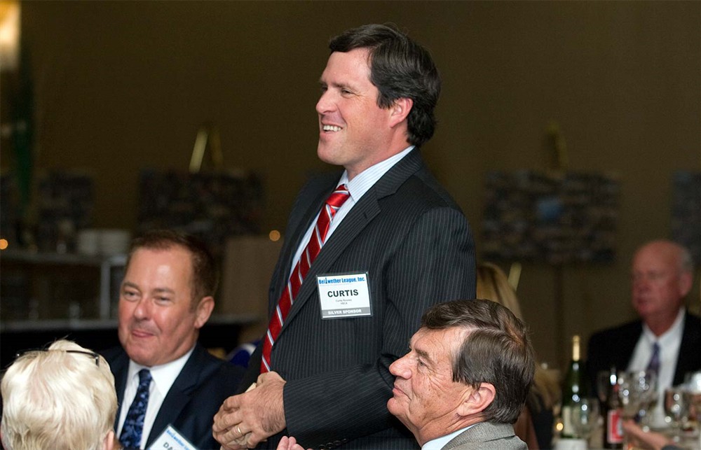 Silver Sponsor HSCA’s Curtis Rooney (standing) with Darryl Weatherford (left) and Jerry Widman (bottom right).