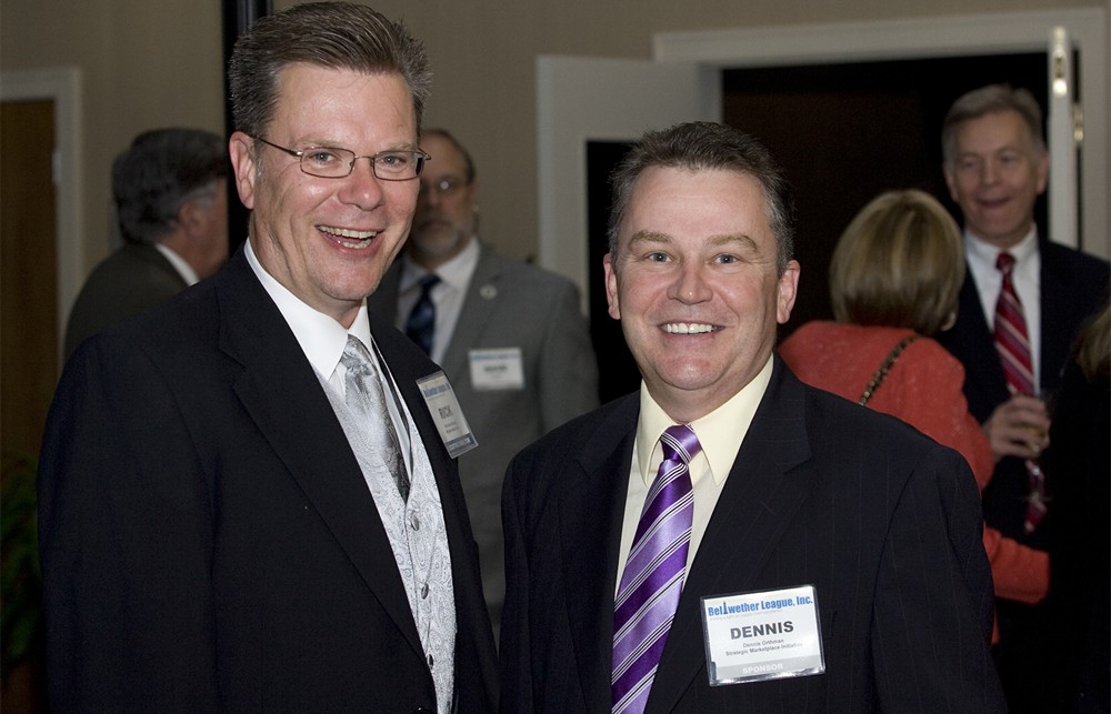 Bellwether League’s Rick Barlow and SMI’s Dennis Orthman