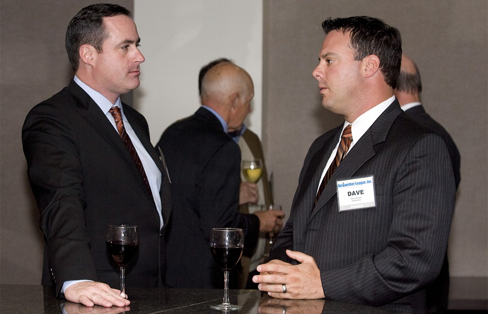CareFusion’s Dave Dumele (right) with CareFusion’s David Force (left)