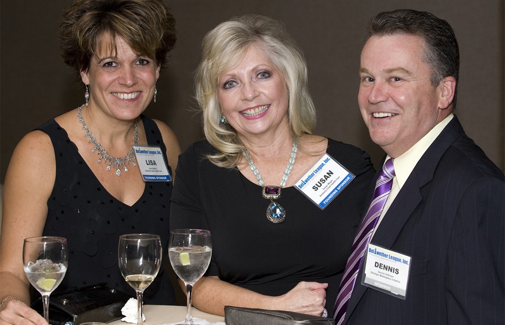 SMI’s Dennis Orthman poses with Susan Meyer (center) and Lisa Kudlacz from Founding Sponsor Kimberly-Clark Health Care