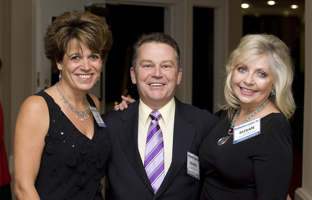 Dennis Orthman is flanked by Kimberly-Clark’s Lisa Kudlacz (left) and Susan Meyer (right), who was recognized later that evening for attending all five Bellwether League Honoree Induction Dinner events