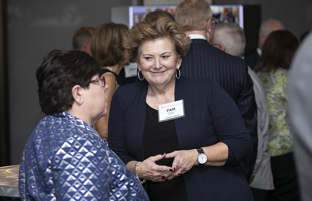 Founding Sustaining Sponsor Premier’s Pam Daigle (right) with Premier’s Karen Niven (left).