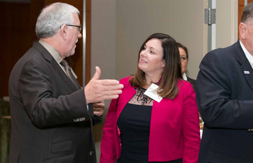 Vizient’s Mike Duke converses with Pensiamo’s Mary Beth Lang, Sc.D.