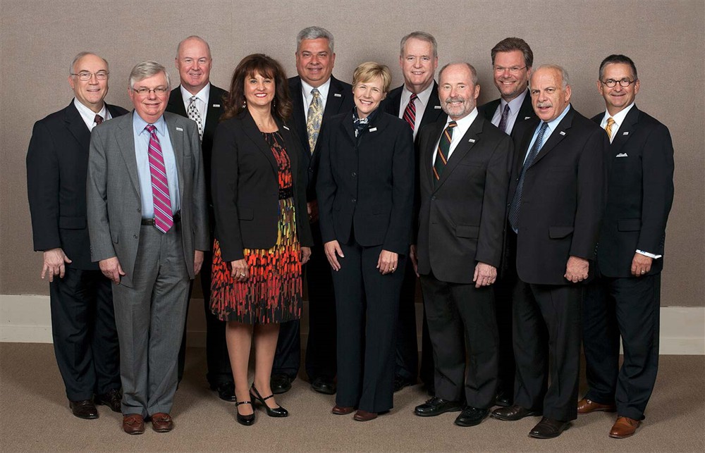 Bellwether League Inc.’s Board of Directors: Front row (from left to right): John Strong, Jean Sargent, Mary Starr (Treasurer), Jamie Kowalski and Patrick Carroll (Secretary). Back row (from left to right): Michael Louviere, Vance Moore, Jim Francis, John Gaida (Chairman), Rick Barlow (Executive Director) and Mark Van Sumeren.