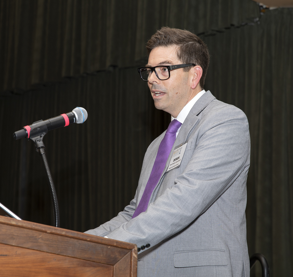 AdventHealth_s Derek Stewart introduces the fifth Bellwether Honoree for induction