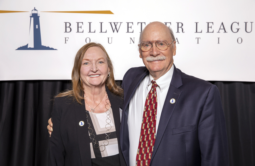 Kristine Russell, Bellwether Class of 2017; and Dick Perrin, Bellwether Class of 2014.