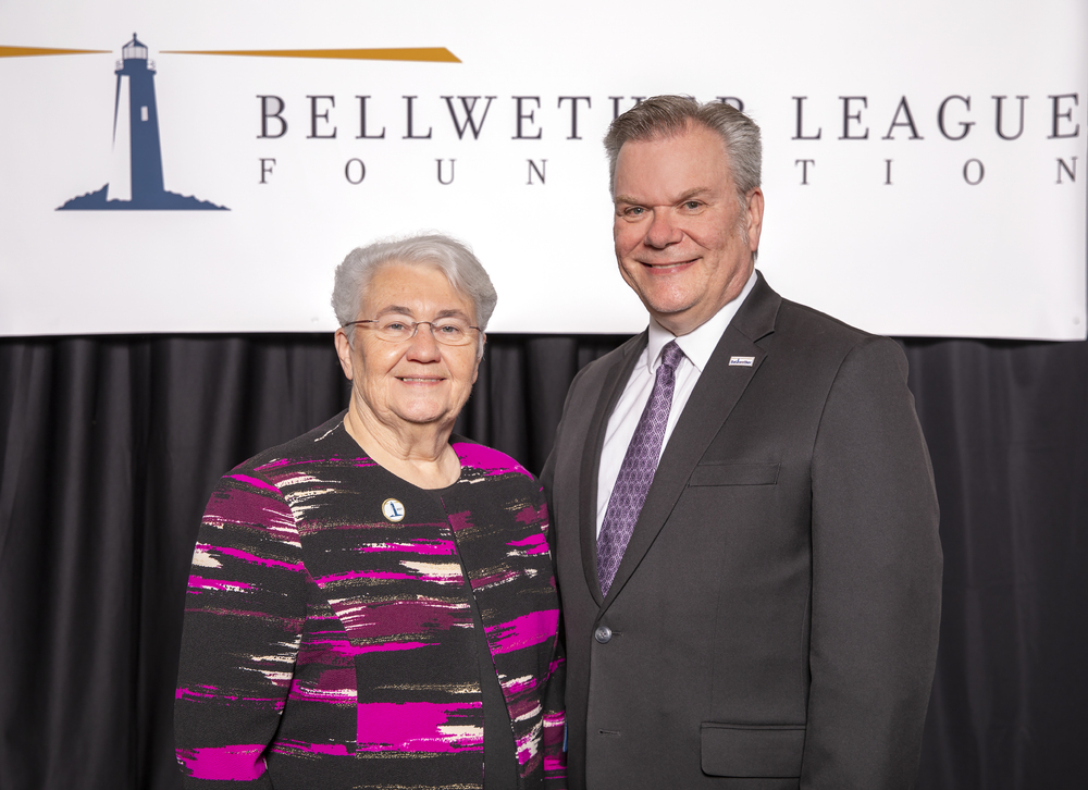 Barbara Strain, BLF Board Chairman, Bellwether Class of 2021, BLF Board Chairman; Rick Barlow, Co-Founder, Executive Director and Secretary.