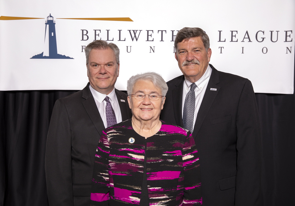 BLF Board of Directors 2024 (left to right): Rick Barlow, Co-Founder, Executive Director and Secretary; Barbara Strain, Bellwether Class of 2021, Chairman; and Michael Langlois, Treasurer.