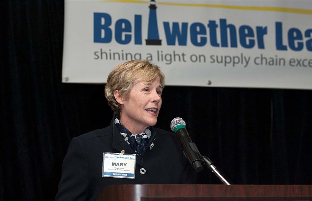 : Mary Starr reveals the second new Bellwether League Inc. product being introduced – the Future Famers award that recognizes supply chain excellence and innovation early in someone’s healthcare career.