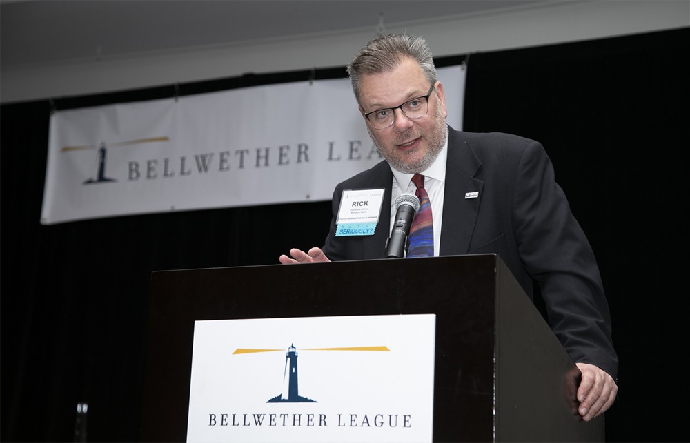 Rick Barlow encourages attendees to nominate Bellwether and Future Famer candidates for the 2019 classes.