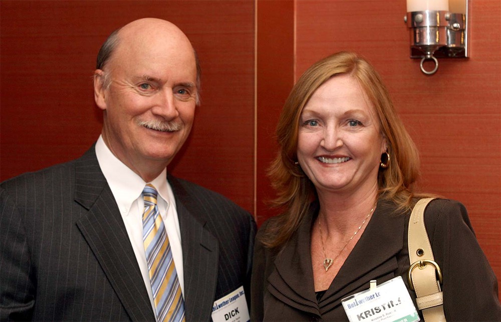 BLI Founding Board Member Richard A. Perrin with Healthcare Purchasing News Publisher Kristine Russell