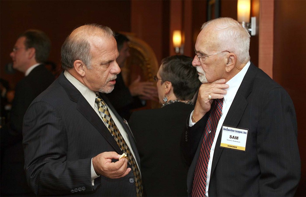 BLI Treasurer Patrick E. Carroll Jr. with Bellwether Class of 2009 Inductee Samuel G. Raudenbush