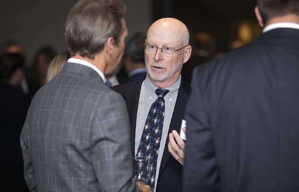 Medical Device Industry Supply Chain Council’s Kevin Stout engages in conversation during the VIP Reception.