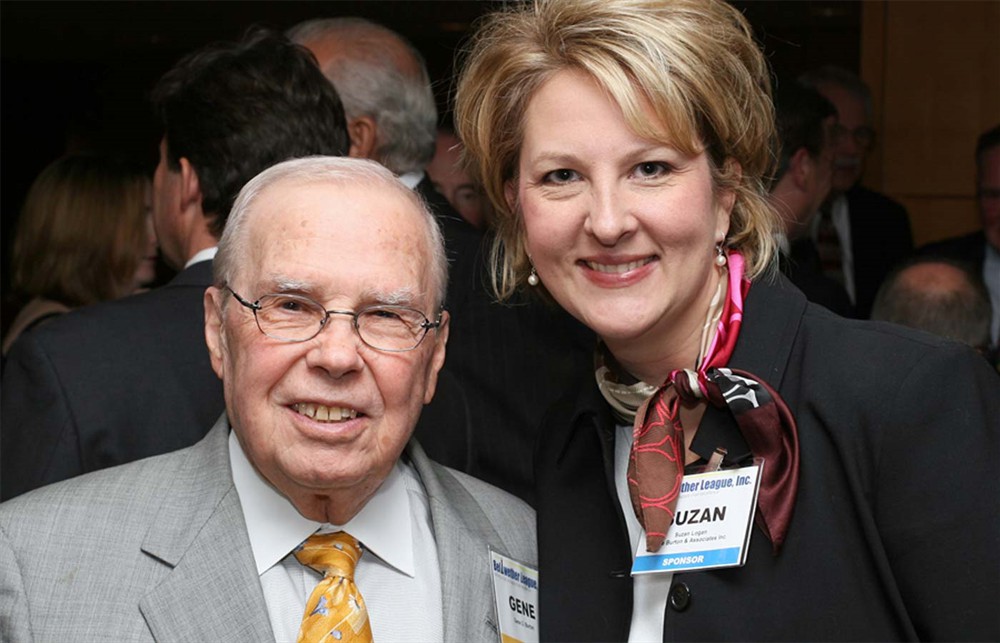 Inductee Gene Burton with Suzan Logan, CEO, Gene Burton & Associates Inc.